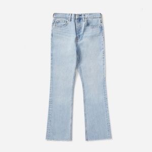 Everlane Kick Crop Denim Jeans Light Blue Wash 27